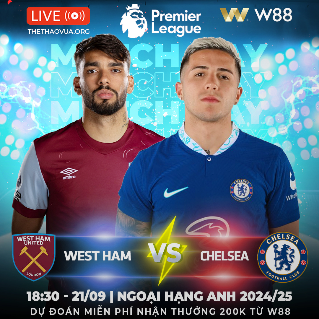 You are currently viewing [W88 – MINIGAME] | WEST HAM – CHELSEA | KHÓ CHO THE BLUES