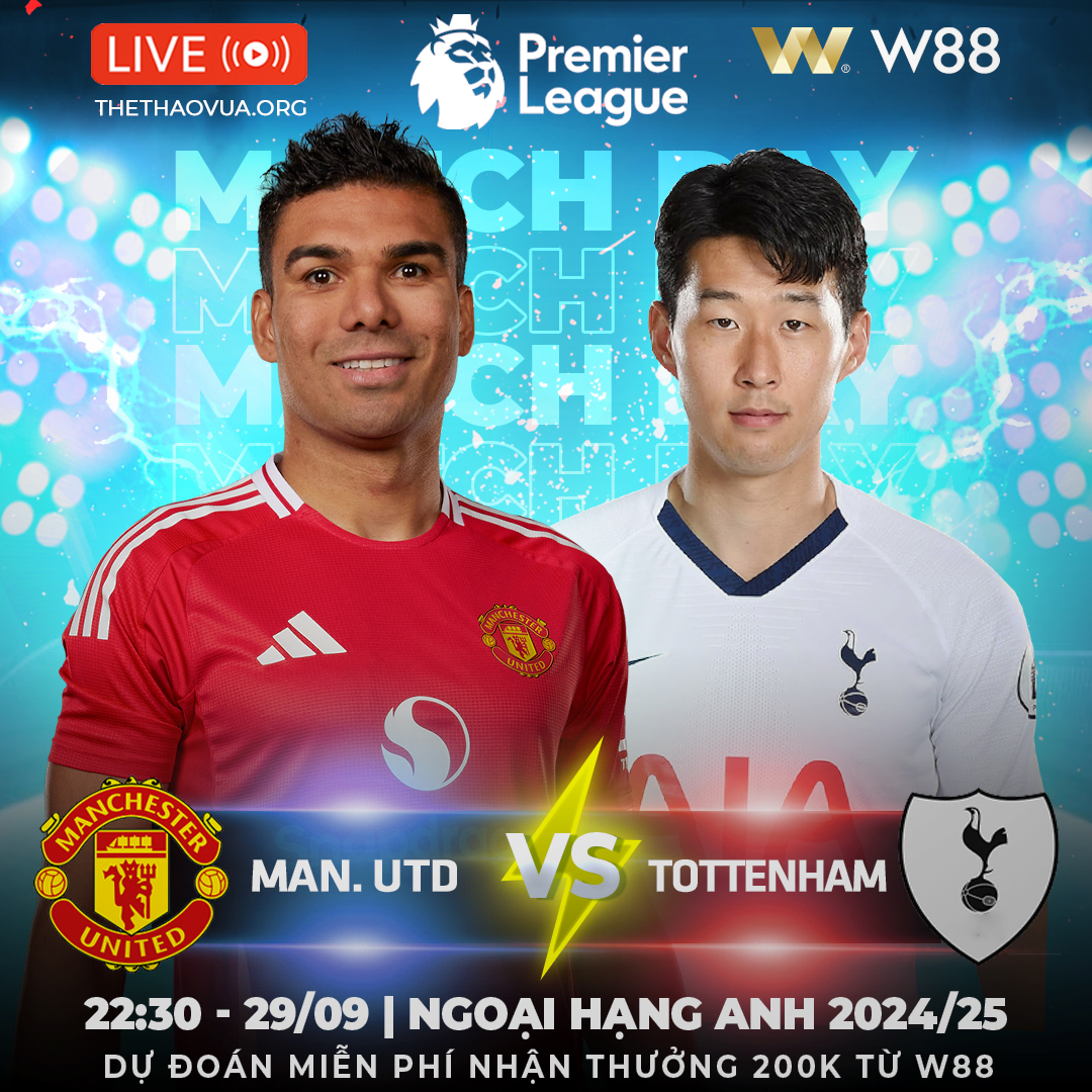 You are currently viewing [W88 – MINIGAME] MAN. UNITED – TOTTENHAM | ĐÒI LẠI VỊ THẾ