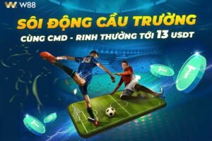 Read more about the article SÔI ĐỘNG CẦU TRƯỜNG CÙNG CMD – RINH THƯỞNG TỚI 13 USDT