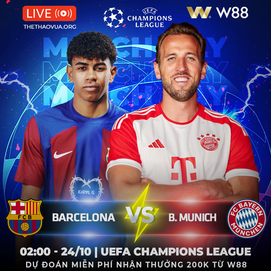 You are currently viewing [W88 – MINIGAME] BARCELONA – B. MUNICH | CHAMPIONS LEAGUE | LỊCH SỬ LẶP LẠI