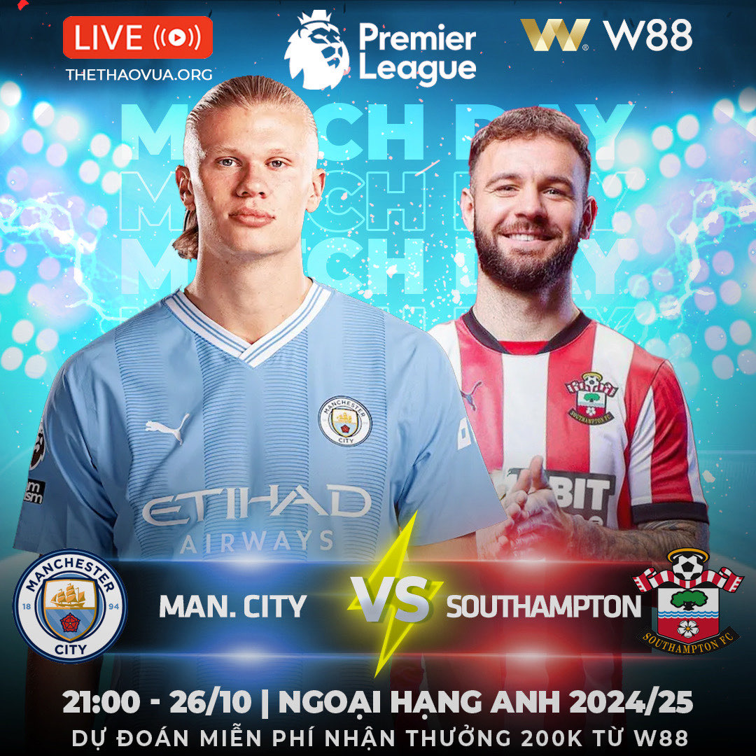 You are currently viewing [W88 – MINIGAME] MAN CITY – SOUTHAMPTON | ĐÁNH CHIẾM NGÔI ĐẦU