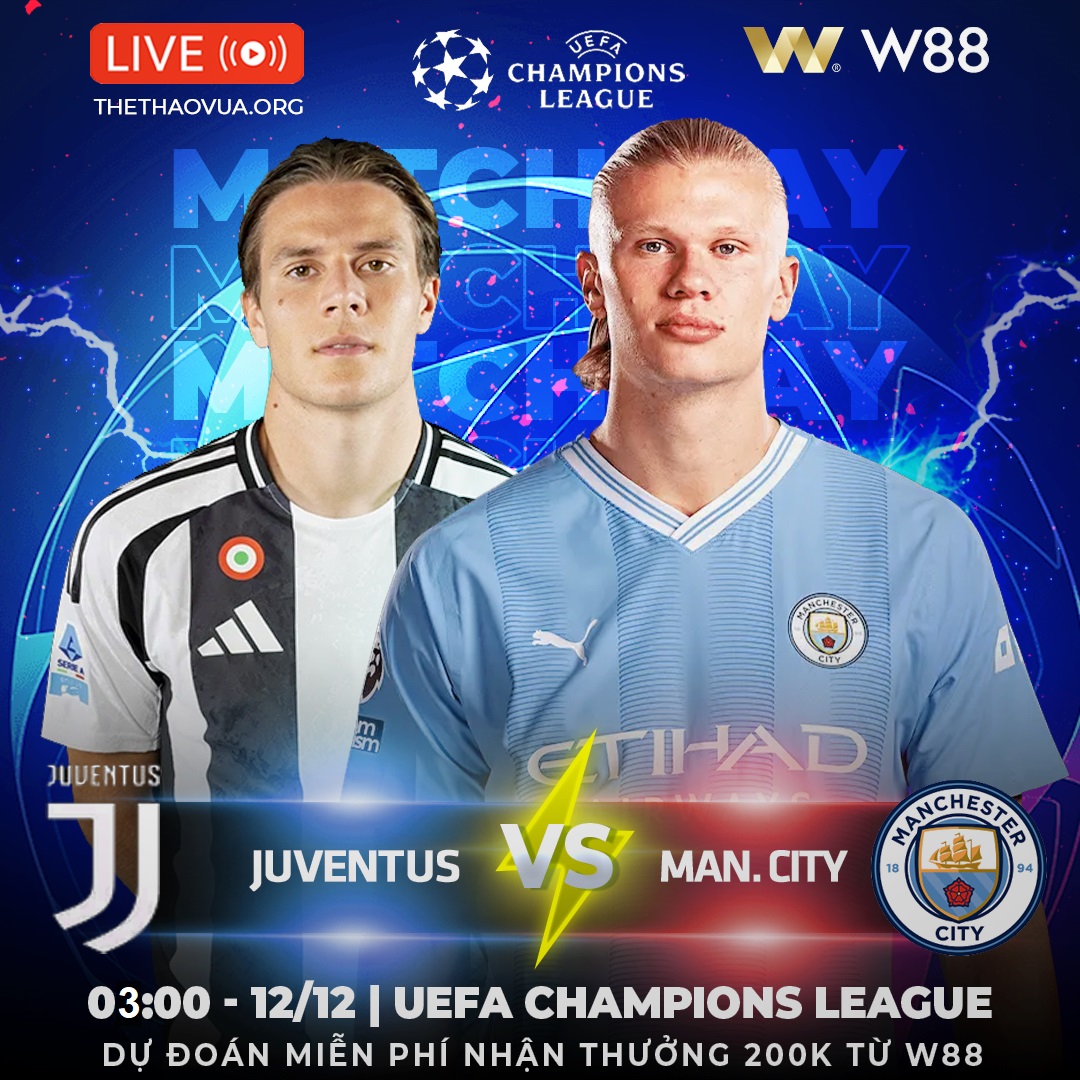 You are currently viewing [W88 – MINIGAME] JUVENTUS – MAN CITY | PHẢN CÔNG BẤT NGỜ