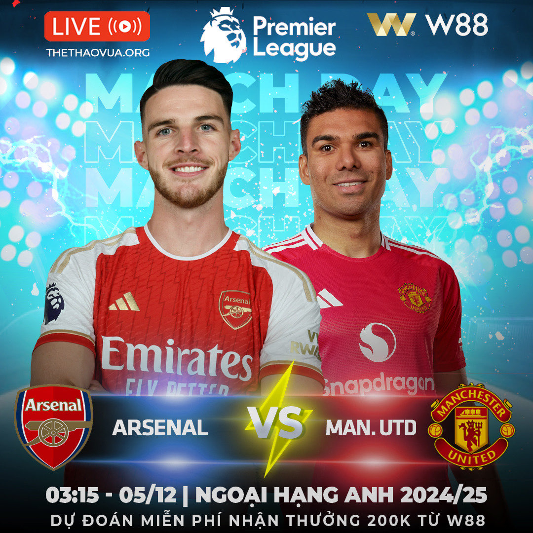 You are currently viewing [W88 – MINIGAME] ARSENAL – MAN UTD | QUỶ ĐỎ ÁP ĐẢO