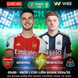 Read more about the article [W88 – MINIGAME] ARSENAL – NEWCASTLE | ĐÔI CÔNG RỰC LỬA