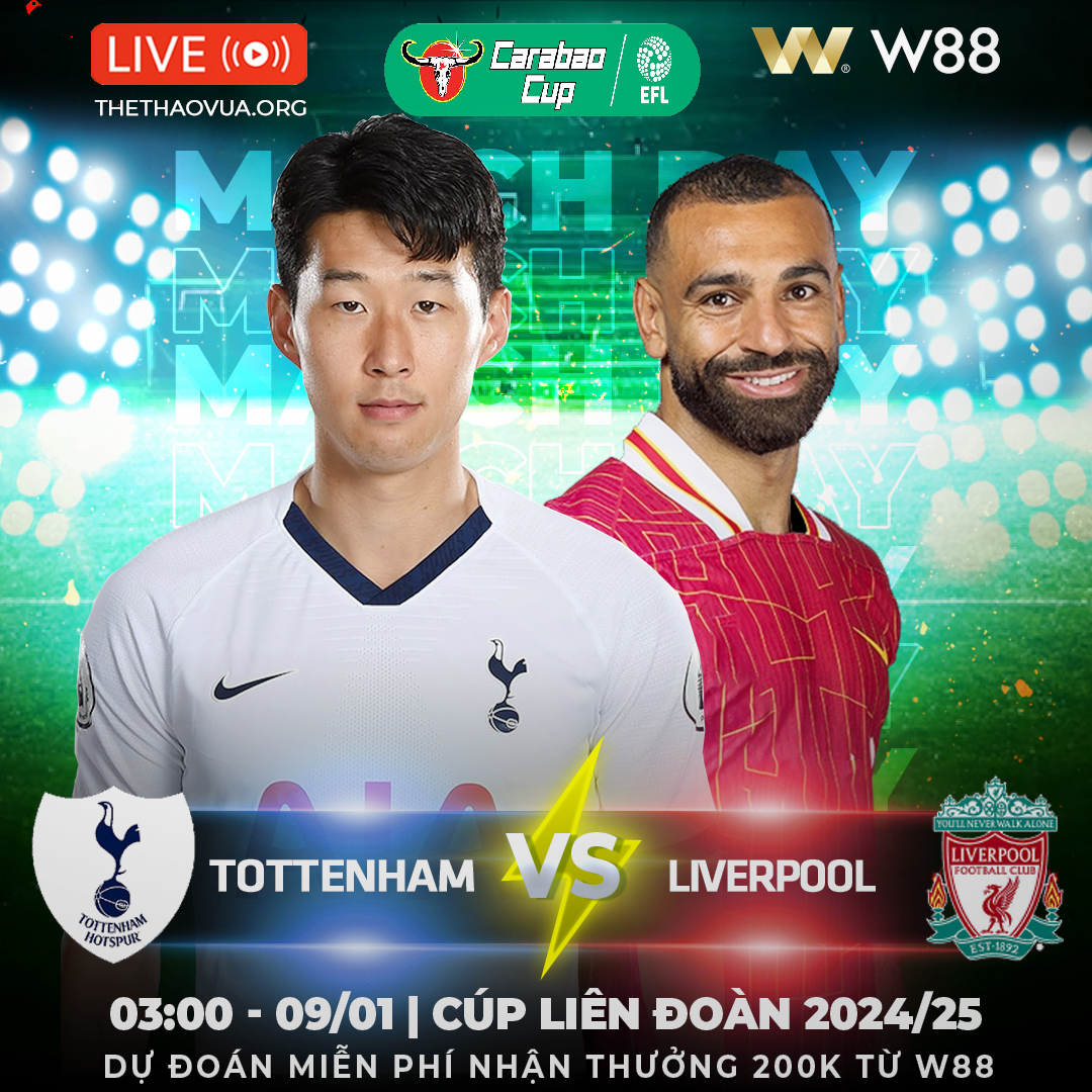 Read more about the article [W88 – MINIGAME] TOTTENHAM – LIVERPOOL | THE KOP KHÓ THẮNG