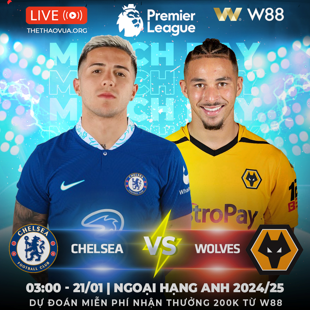 Read more about the article [W88 – MINIGAME] CHELSEA – WOLVES | CHẶN ĐÀ LAO DỐC