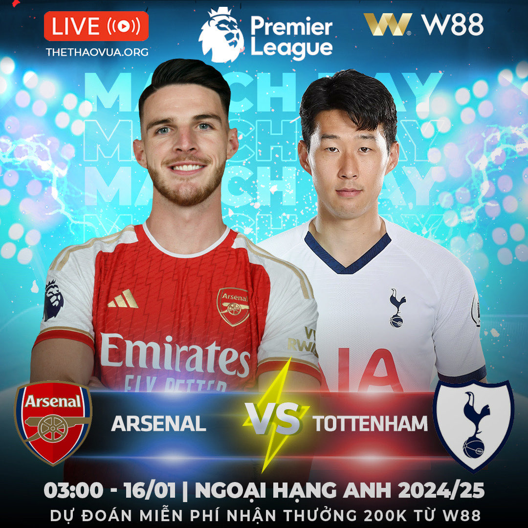 Read more about the article [W88 – MINIGAME] ARSENAL – TOTTENHAM | PHÁO THỦ PHỤC HẬN