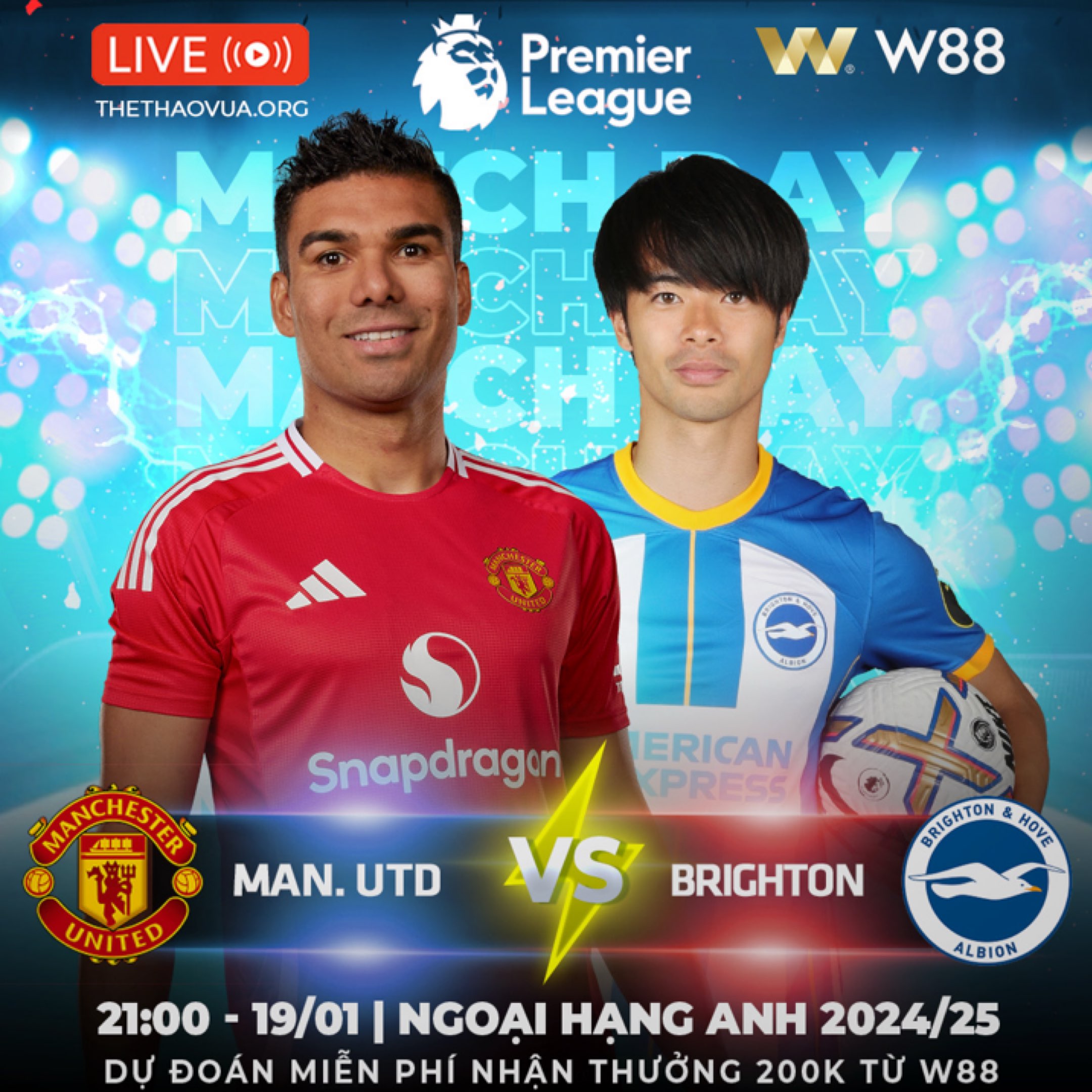 Read more about the article [W88 – MINIGAME] MANCHESTER UTD – BRIGHTON | CON MỒI ƯA THÍCH