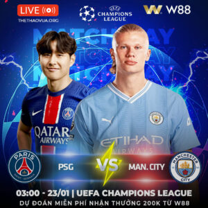 Read more about the article [W88 – MINIGAME] PSG – MAN CITY | CUỘC CHIẾN SỐNG CÒN