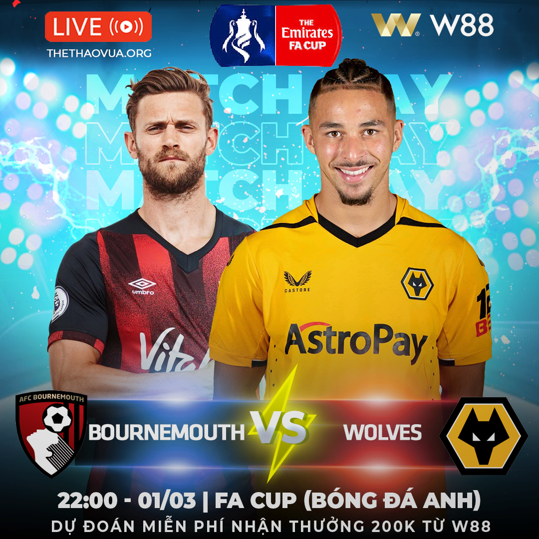 You are currently viewing [W88 – MINIGAME] BOURNEMOUTH – WOLVES | TIÊU DIỆT BẦY SÓI