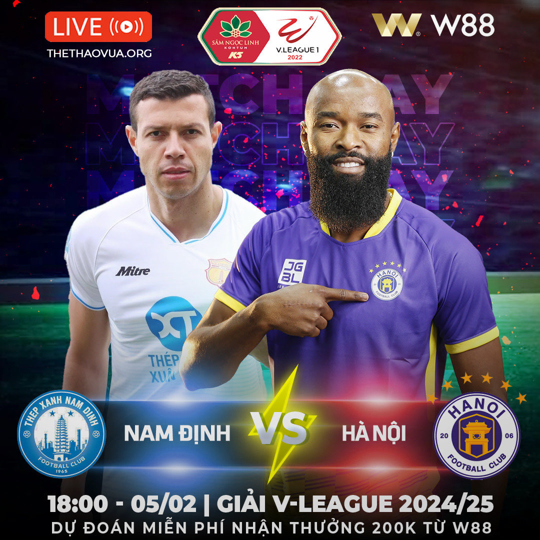 You are currently viewing [W88 – MINIGAME] NAM ĐỊNH – HÀ NỘI | V-LEAGUE 24/25