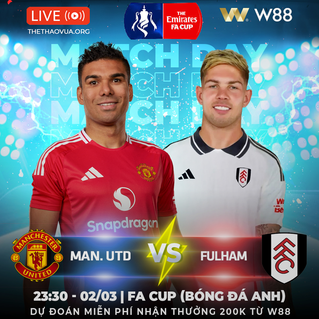 You are currently viewing [W88 – MINIGAME] MAN. UNITED – FULLHAM | CẠM BẪY