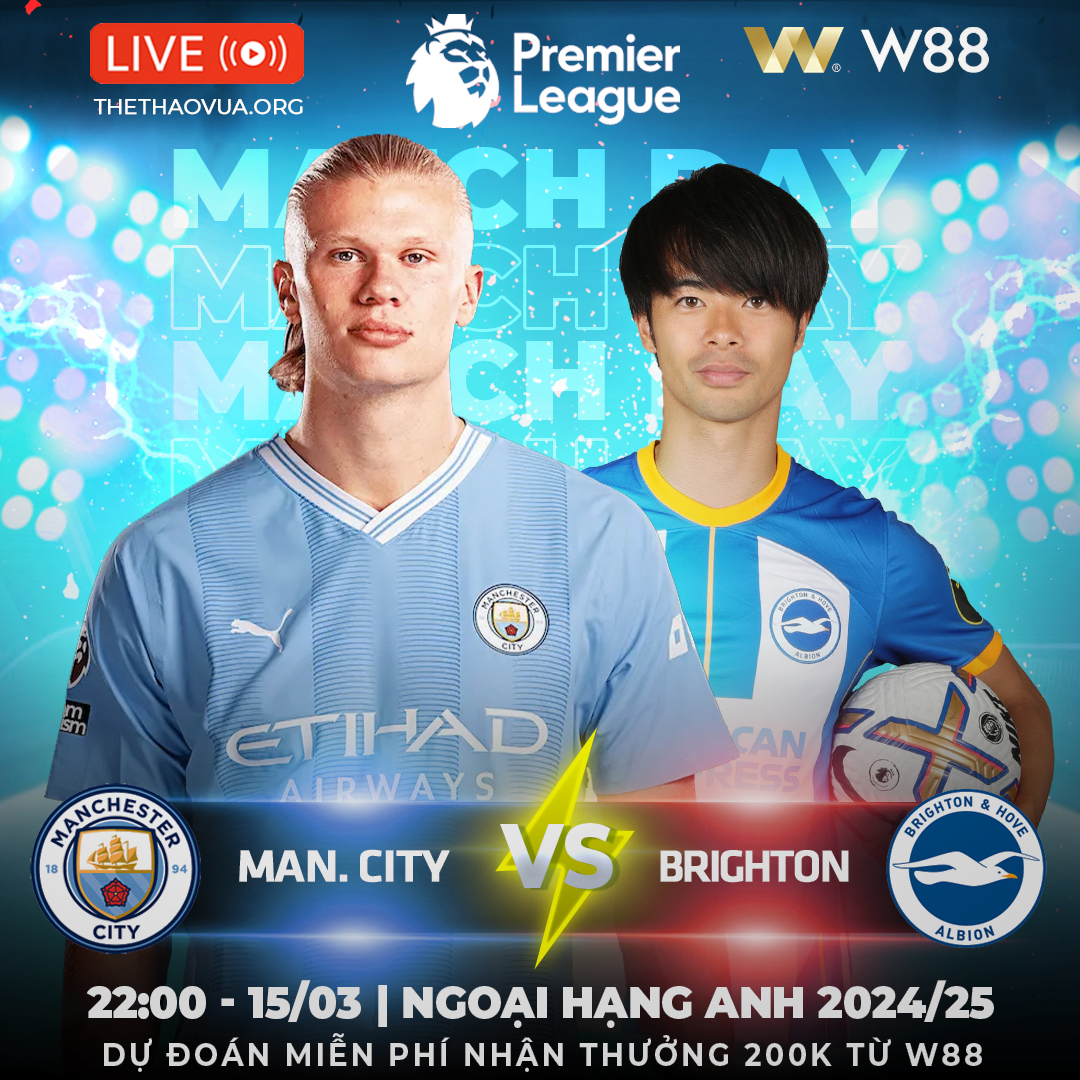 You are currently viewing [W88 – MINIGAME] MAN CITY – BRIGHTON | TIẾP TỤC GẶP KHÓ